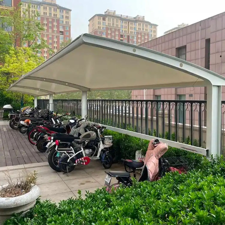 紫阳县膜结构电动车棚